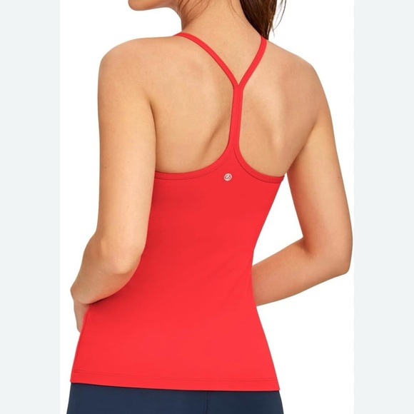 CRZ YOGA- Butterluxe Womens Racerback Tank Top with Built in Bra. Size: small - Picture 1 of 4